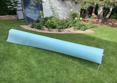 Solární plachtu 3,5x8 m - téměř nová + naviják