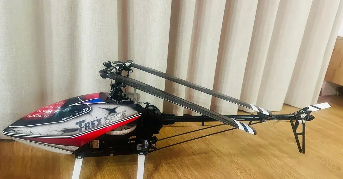 Vrtulnik Align T‑Rex 550E 3D – nikdy nelétaný