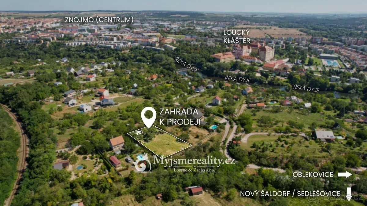 Prodej zahrady 1 487 m², Nový Šaldorf-Sedlešovice