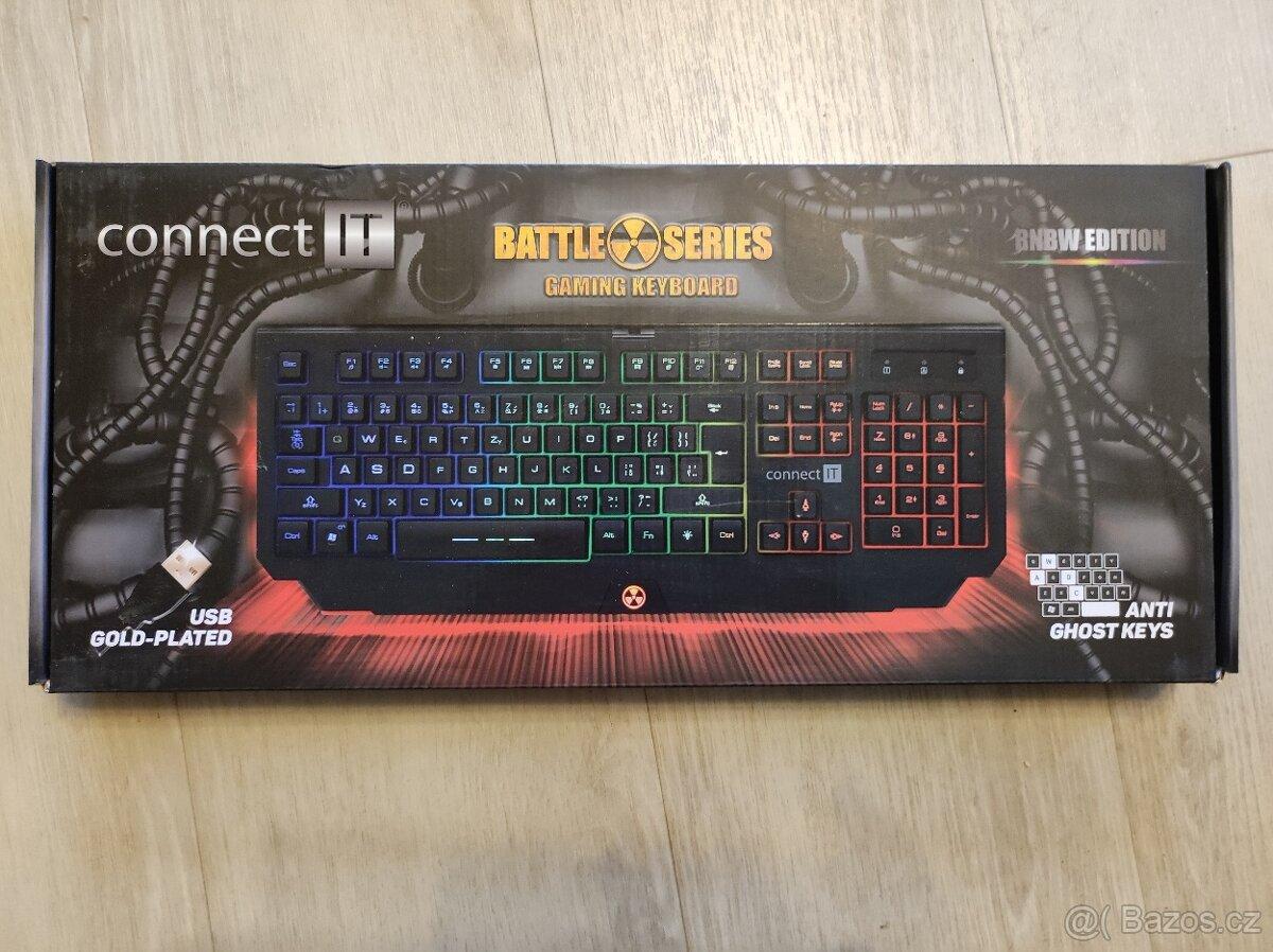 CONNECT IT BATTLE RNBW CZ - herní klávesnice
