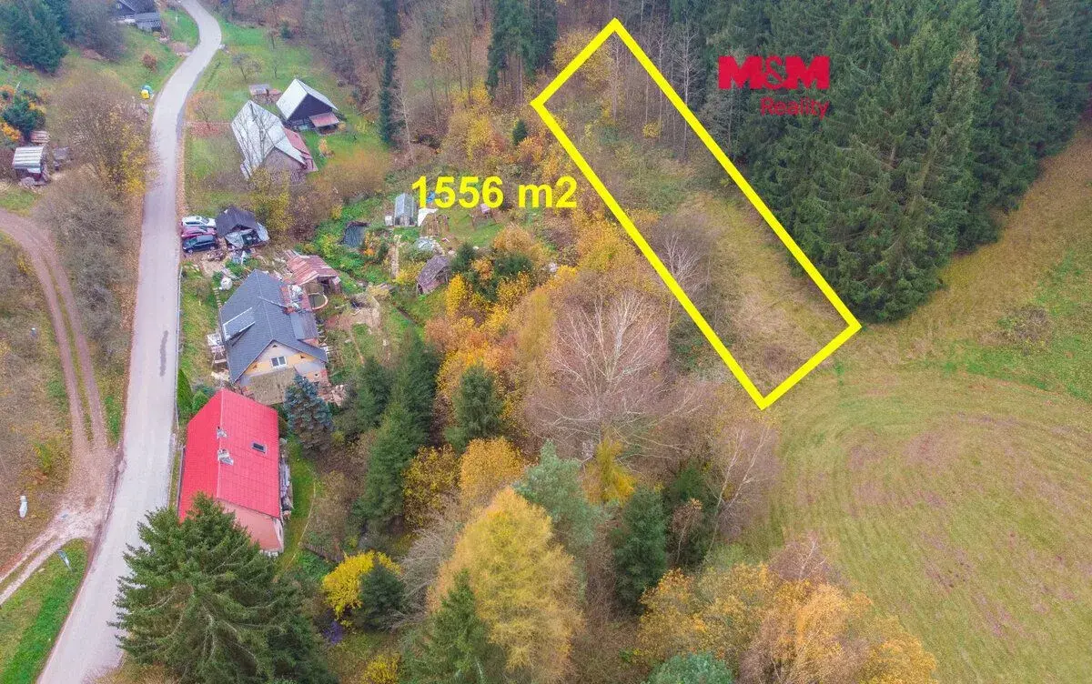 Prodej zahrady, 1556 m², Vidochov