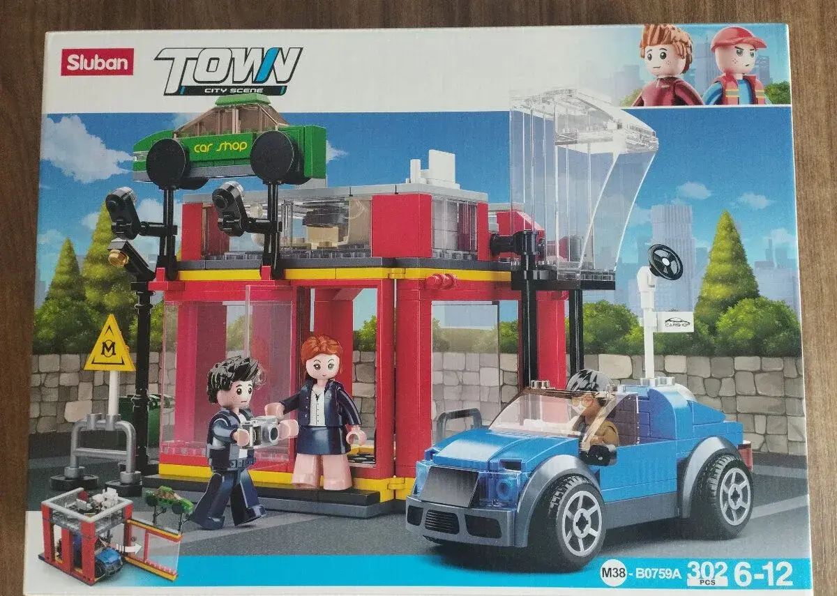 Stavebnice (lego) Sluban Servis a prodejna aut M38-B0759A
