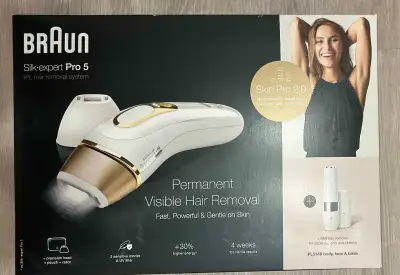 Braun IPL Silk expert Pro 5 + face hair remover