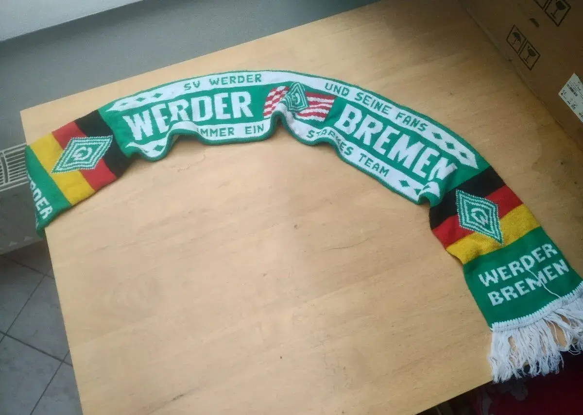 Retro šála SV Werder Bremen – vintage fanouškovská šála