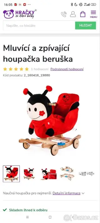 Zcela nová , houpe se, odrá. mluví, zpívá, vše je v češtině