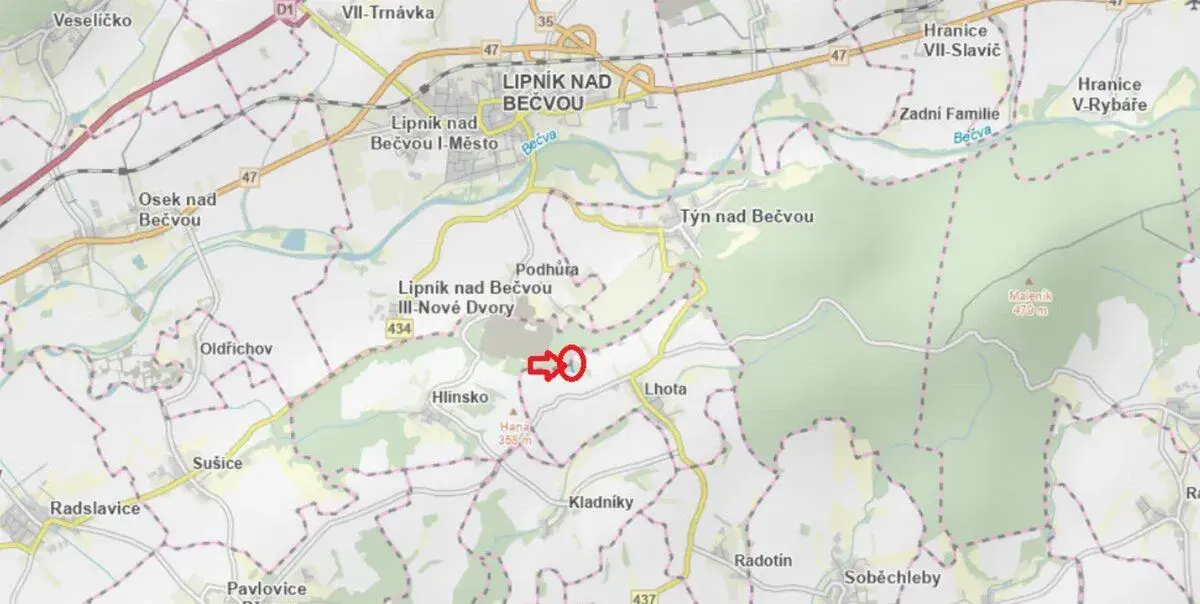 Prodej lesního pozemku v k.ú. Lhota u Lipníka nad Bečvou