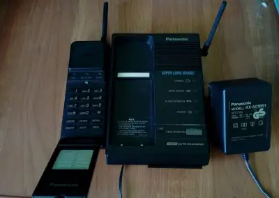 Telefonní přístroj Panasonic pro pevnou linku s přeno