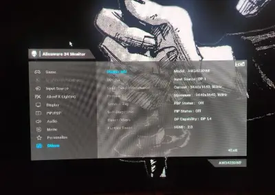 Alienware AW3423DWF – 34" QD-OLED, 165 Hz