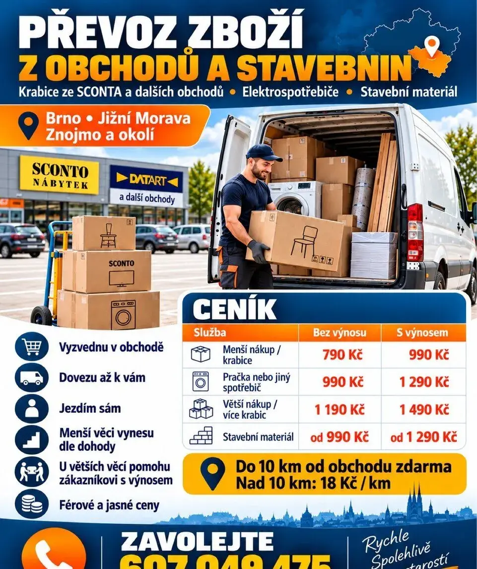 NEMÁTE JAK DOVÉZT NÁKUP? RÁD VÁM POMŮŽU