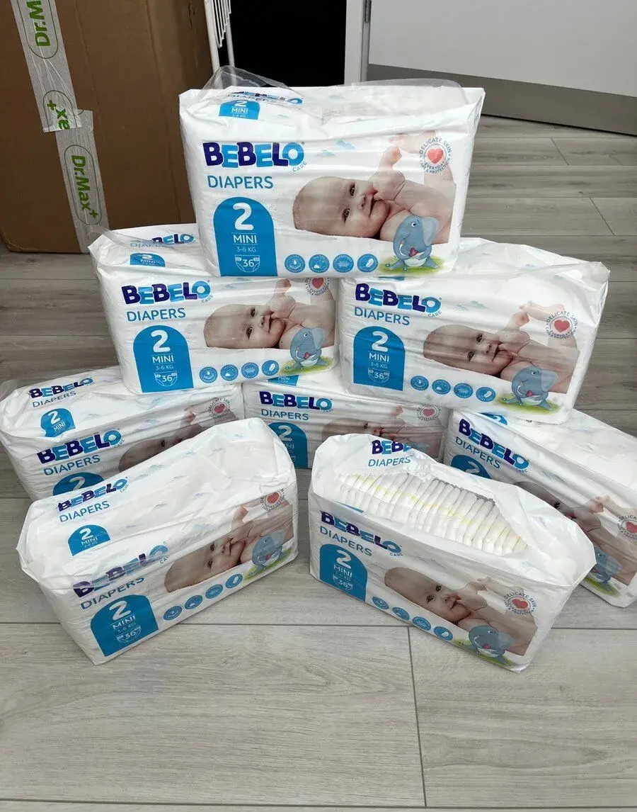 Bebelo Care pleny vel. 2 – 283 ks / 7 balíků + 31 ks