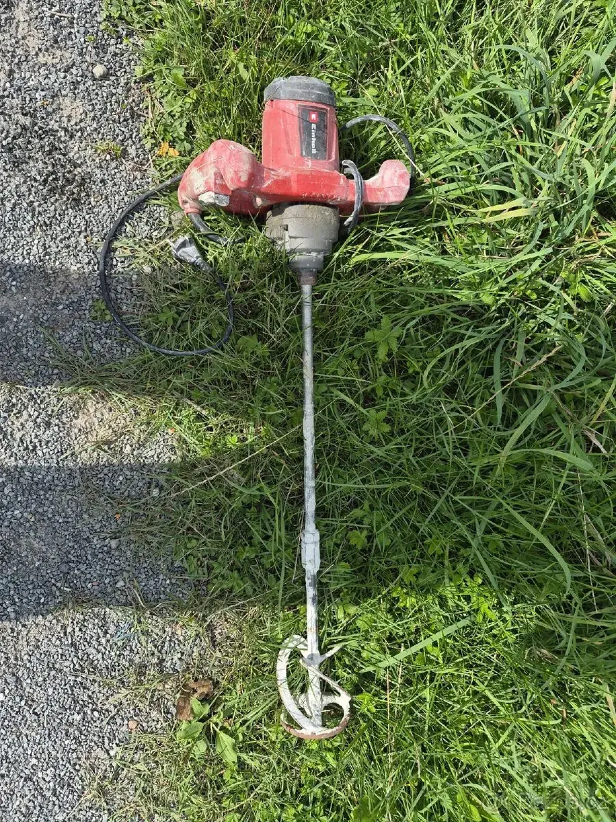 Stavební Einhell elektrické míchadlo na maltu a lepidlo