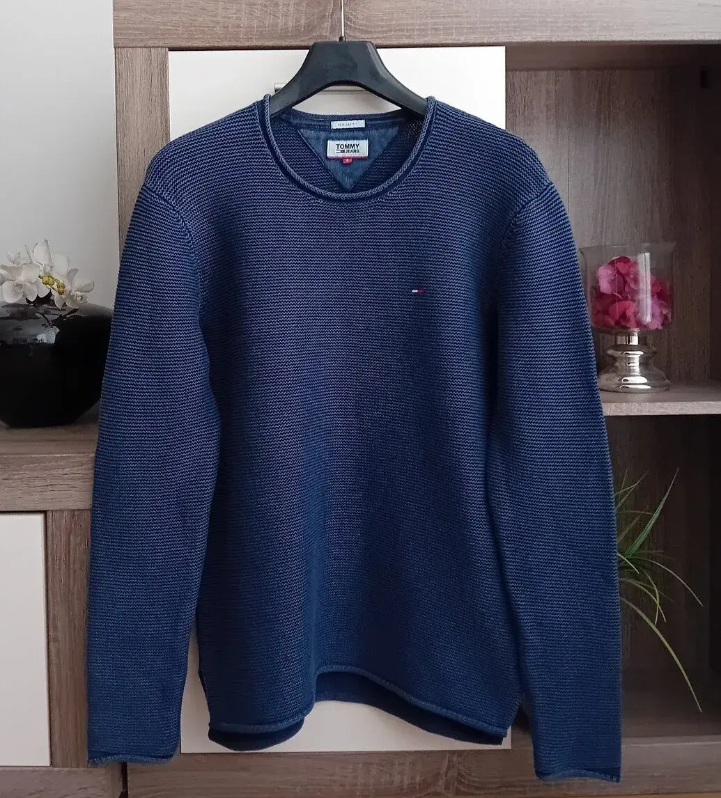 Tommy Jeans pánský svetr vel. S/M 100% bavlna