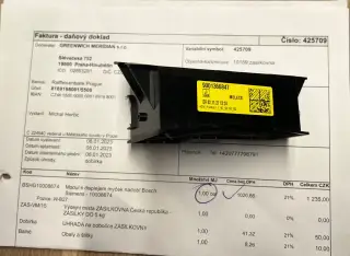 Modul s displejem myček nádobí Bosch, Siemens 10008674