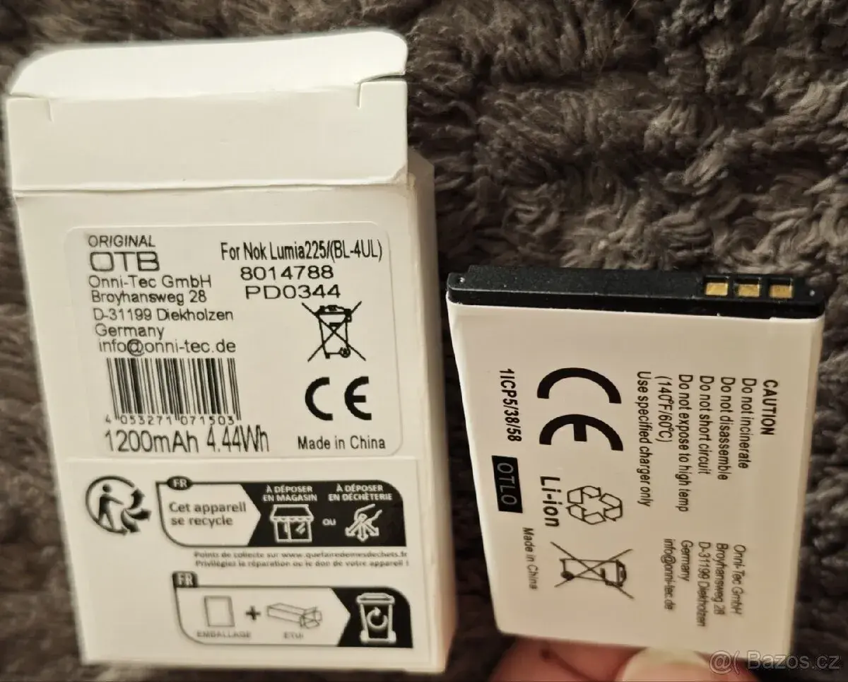 Baterie Nokia 3310, Nokia Lumia 225 1200mAh