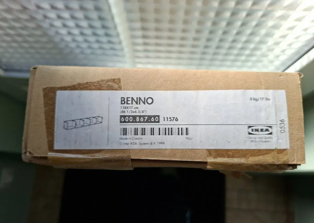 IKEA - 2x polička BENNO (š118 x h17 x v17 cm)