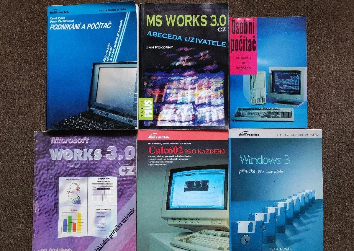 Počítačové učebnice 1. pol. 90. MS-DOS sestavy