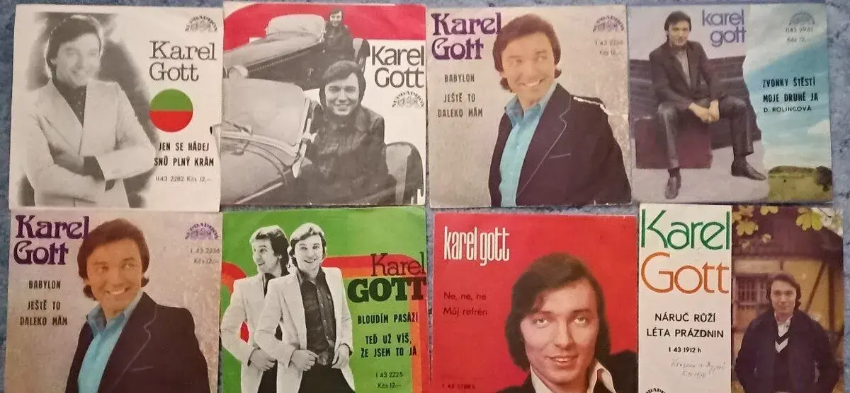 Zachovalé gramodesky Karla Gotta - i jednotlivě