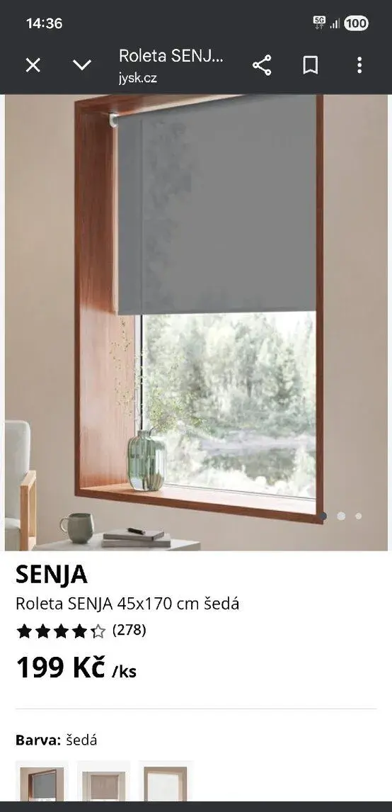 Senja 4 kusy, stahovací rolety,nerozbalené