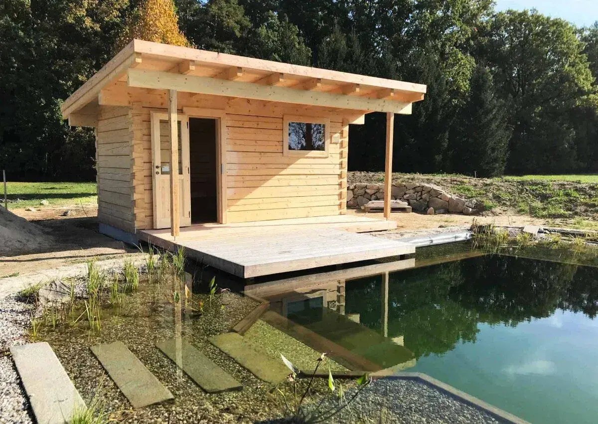 Tradiční roubená finská sauna
