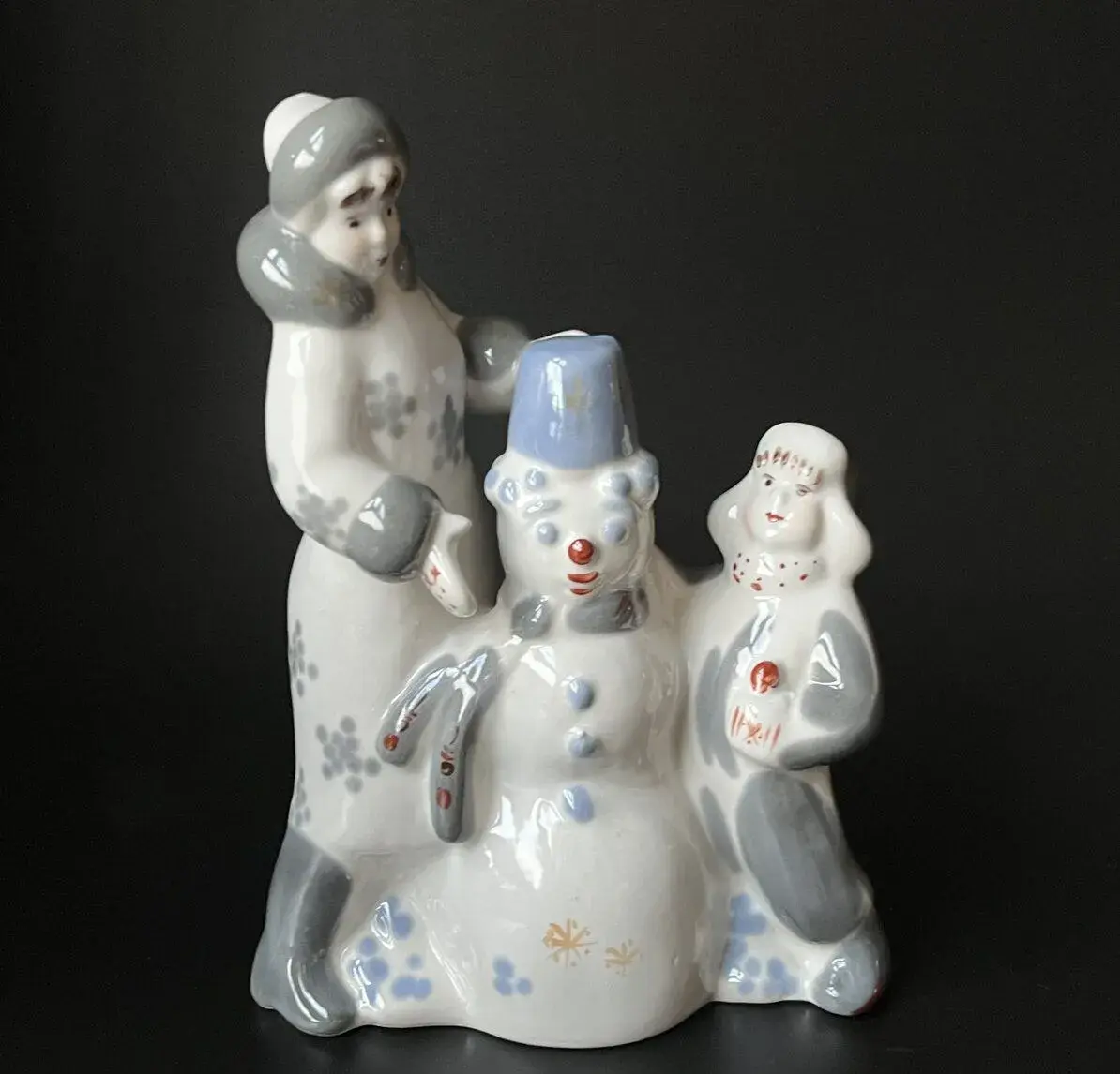 Soška Sněhulák Zimní dvůr 18.5 cm, Polonne USSR
