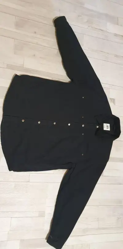 Značková černá zateplená košile ZARA UNISEX M/L