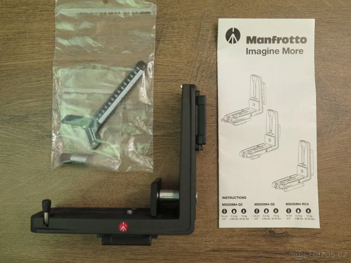 Manfrotto úhlový držák MS050M4-Q2 L-Bracket Q2