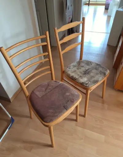 2x Retro kuchyňské židle
