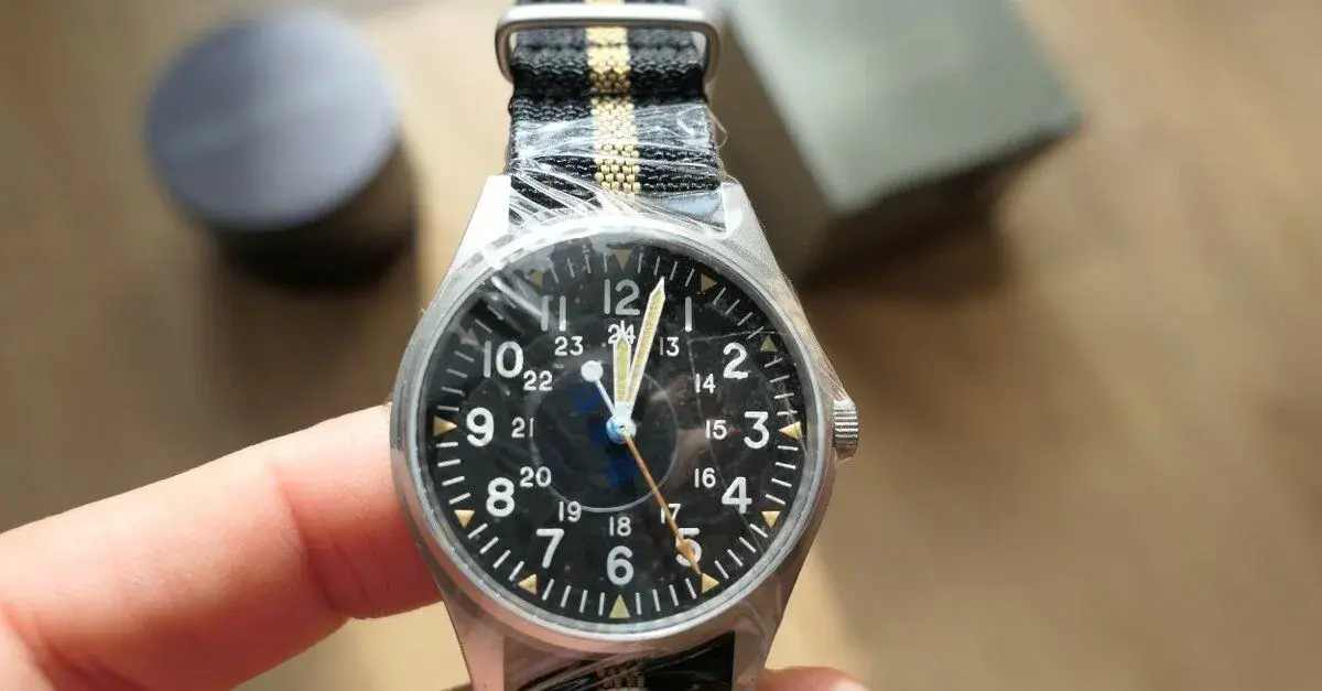 Vojenské hodinky Militado ML07 36mm safírové sklíčko (nové)