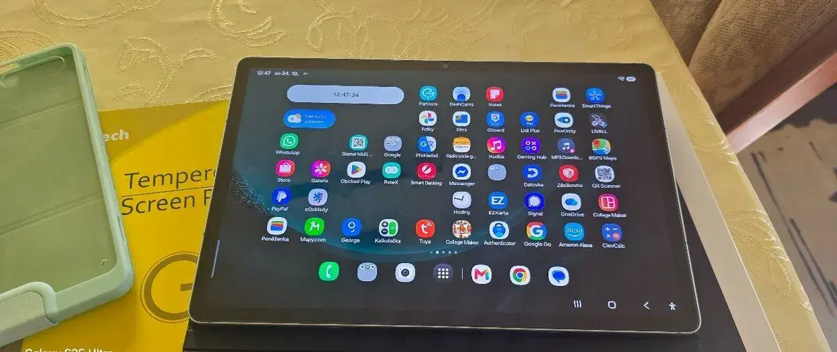 Tablet Samsung Galaxy TAB S9 FE+ 128GB sedy jako novy