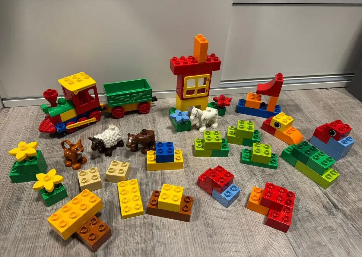 DUPLO 5416 Kostky + vláček + zvířata