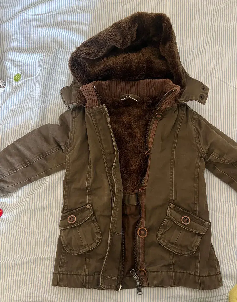 zimní bunda/kabátek s kožíškem vel. 98/104