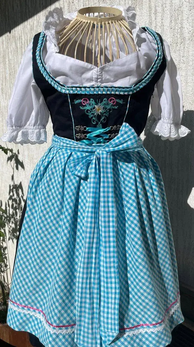 Dámské dirndl šaty selský styl vel. XS/S