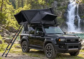 Aroso Odenwald II, prostorný hliníkový autostan pro 4 osoby