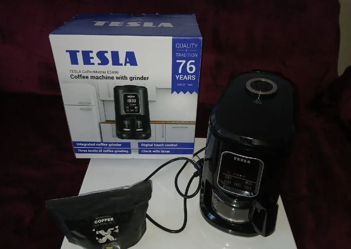 TESLA překapávací kávovar s mlýnkem CoffeeMaster ES400