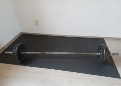Činka 12kg, 55kg litinové zavazi, podlozka