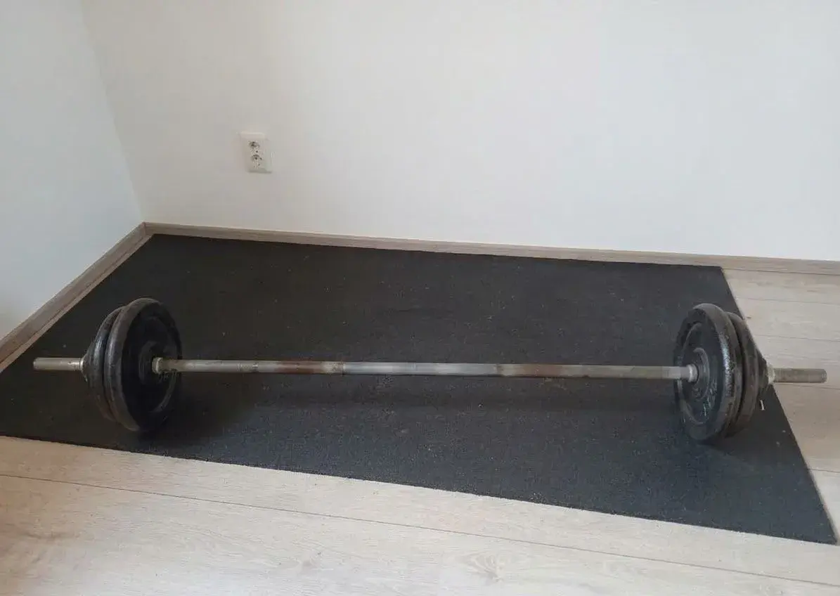 Činka 12kg, 55kg litinové zavazi, podlozka