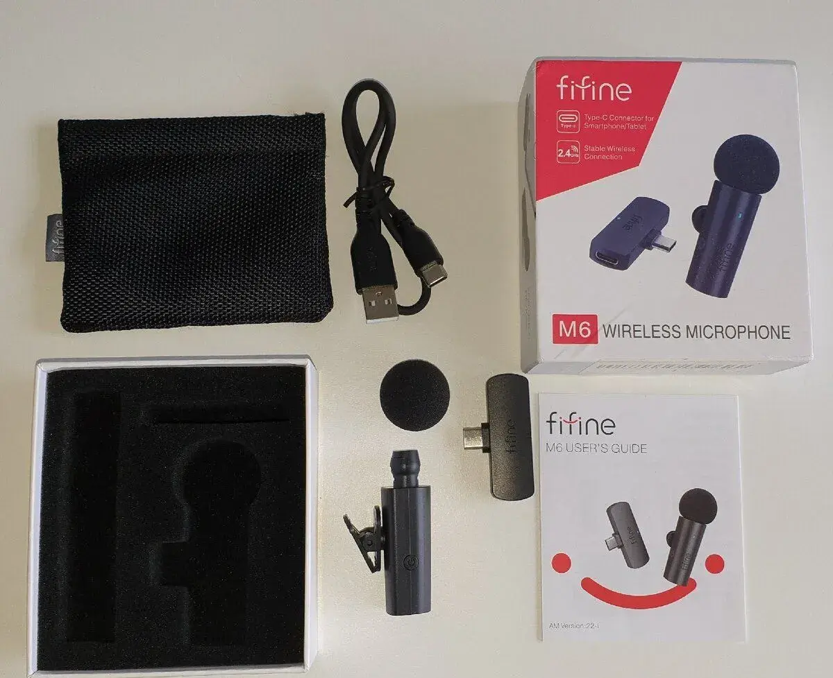 Bezdrátový klopový mikrofon Fifine M6