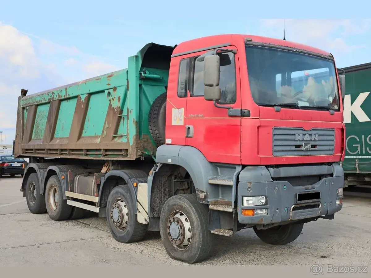 MAN TGA 41.410, 8X6, S-3, HARDOX, 22 CBM, DVĚ NATÁČECÍ NÁPRA