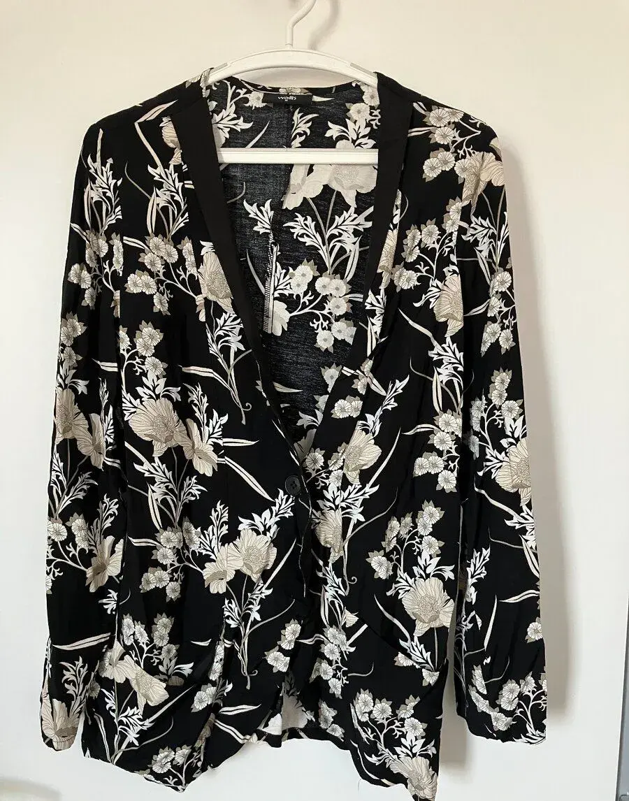 Květované sako, kimono-style, zn. Wallis, vel. M (40-42)