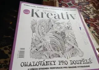 Omalovánky pro dospělé 30x33 cm Denisou Proškovou 99kč čárky