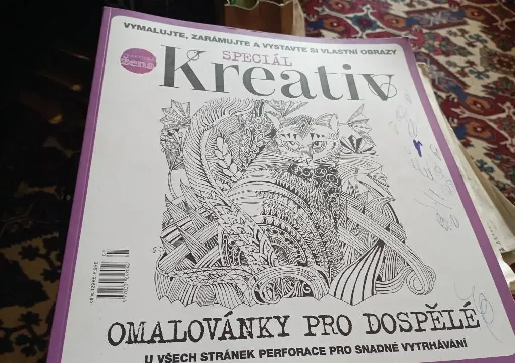 Omalovánky pro dospělé 30x33 cm Denisou Proškovou 99kč čárky