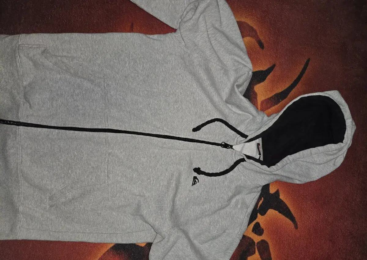 Quiksilver hoodie mikina uvnitř microfleece