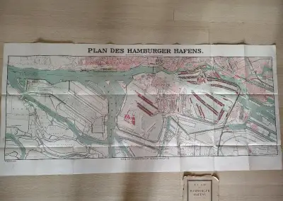 Plan des Hamburger Hafens