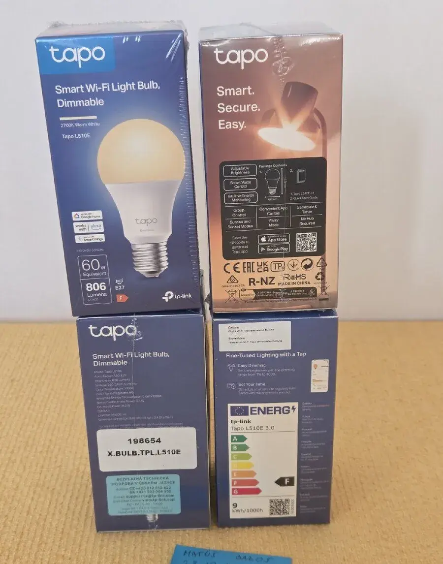 Chytrá LED žárovka TP-Link Tapo L510E