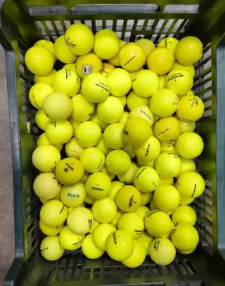 Golfové míčky Žluté Kvalita A