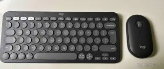 Logitech Pebble 2 Combo grafitová (K380s + myš) – US layout,