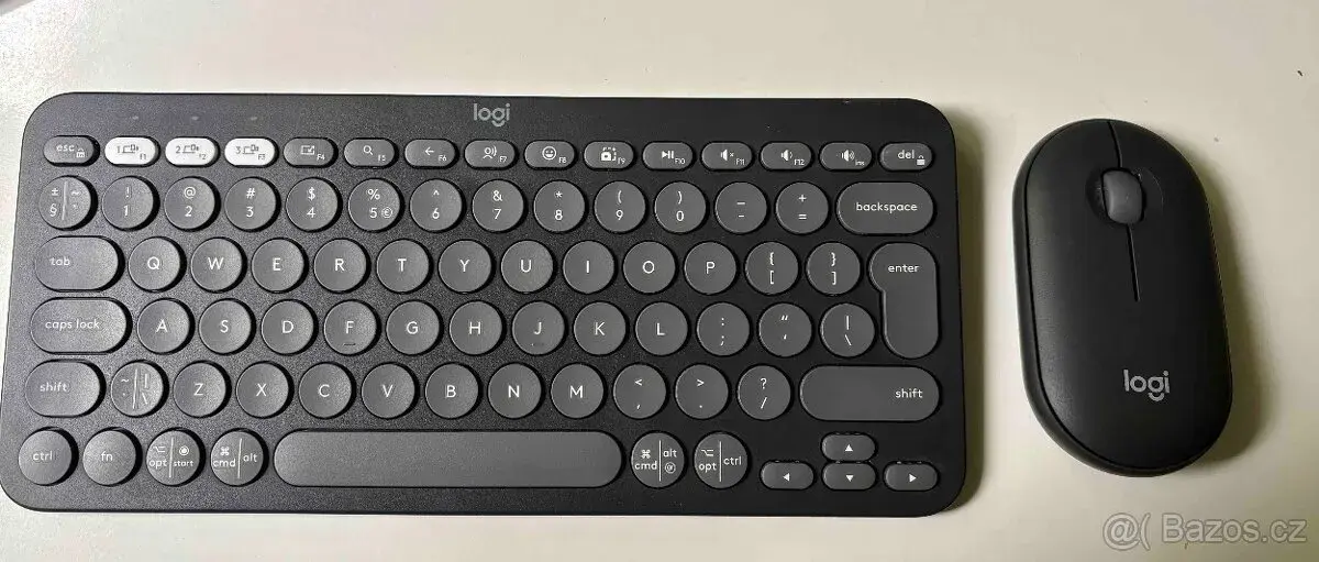 Logitech Pebble 2 Combo grafitová (K380s + myš) – US layout,