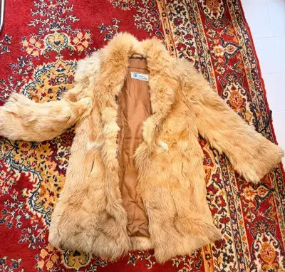 Vintage kožich Kara z lišky, velikost cca 38