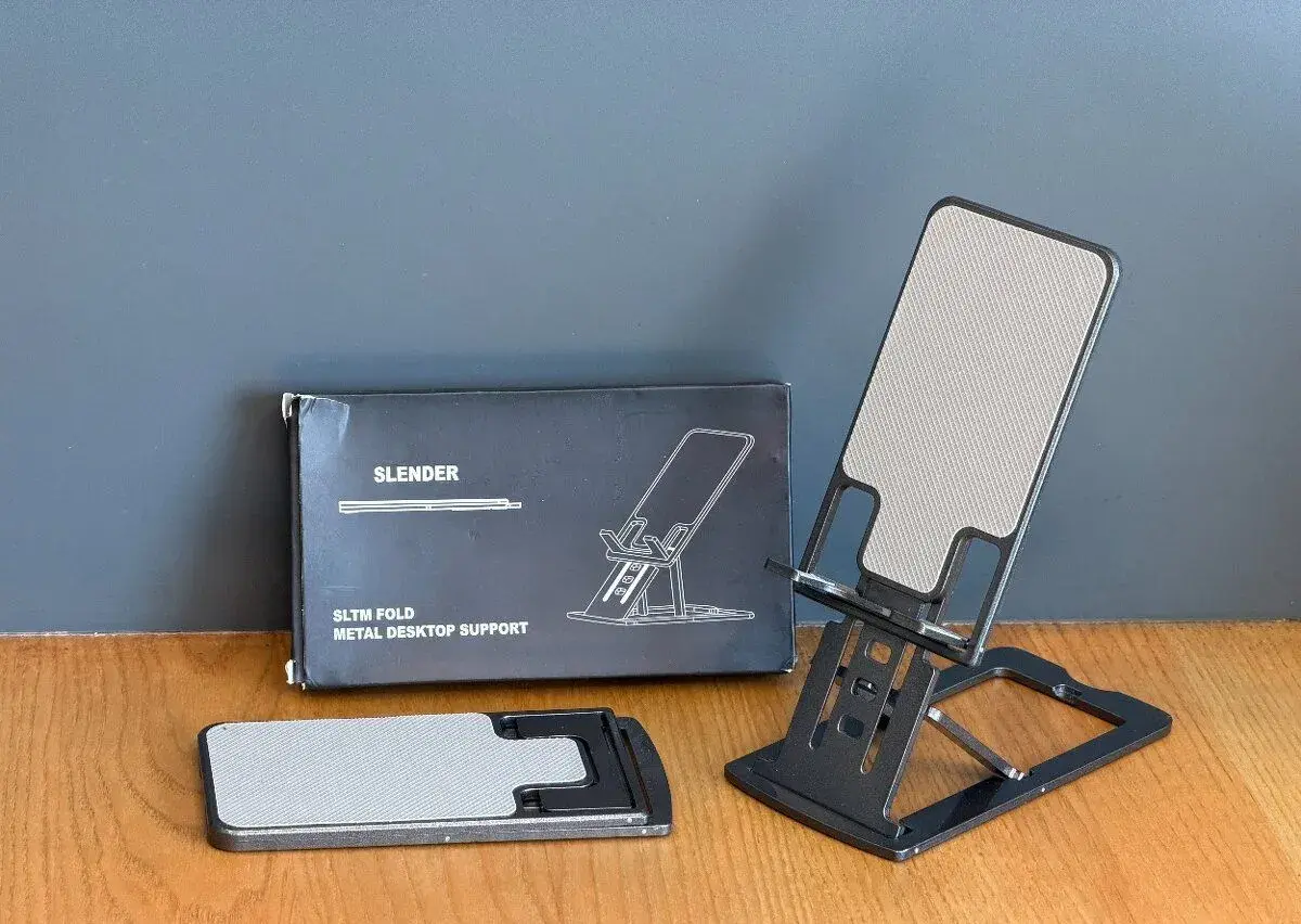 NOVÝ kovový skládací stojánek na mobil nebo tablet