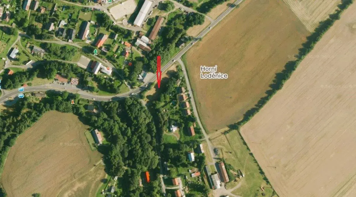 Stavební pozemek v obci Horní Loděnice, okres Olomouc